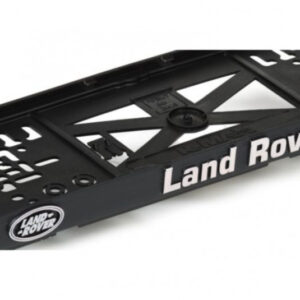 3D podložka pod SPZ s logem LAND ROVER – černá s chromovým nápisem | Lampa