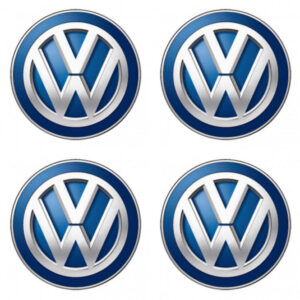 3D pryskyřičné samolepky Volkswagen modré – AutoZulu