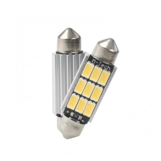 LED C5W 41mm 9×SMD5630 12V Bílé světlo – Výkonné osvětlení interiéru a SPZ od Automax - Obrázek 2