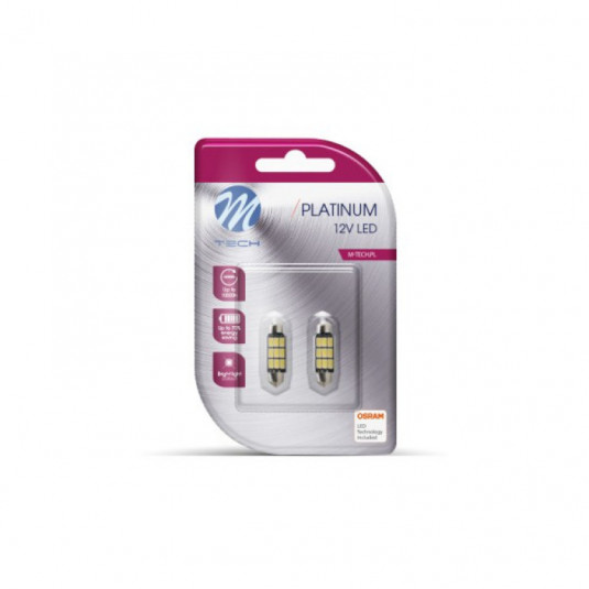 LED C5W 41mm 9×SMD5630 12V Bílé světlo – Výkonné osvětlení interiéru a SPZ od Automax