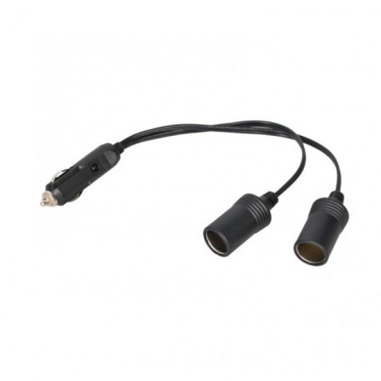 Prodlužovací kabel 2-zásuvky 12/24V 25 cm – Automax