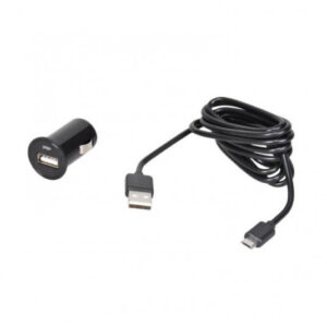Auto nabíječka Micro USB 1A – černý univerzální nabíjecí kabel 1