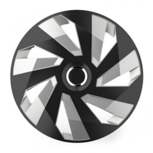 Puklice 14 palců Vector RC Black and Silver – odolné plastové poklice pro ocelová kola