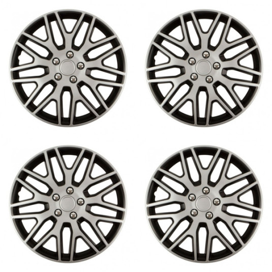 Puklice 16 palců Dakar NC silver and black – stylový a odolný design pro ocelová kola - Obrázek 2