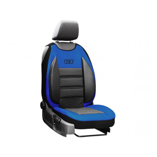 GT Ergonomické modré autotričko Pok-ter – Komfortní ochrana sedadel s podporou zad