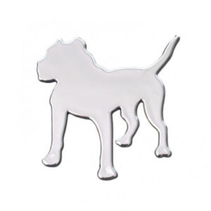 3D samolepka DOG chrom – dekorace auta 6x6 cm | Automax
