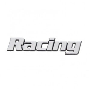 3D Samolepka RACING Chromová – Dekorace pro Auto od Automax
