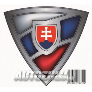 Samolepka Slovenský znak štít 12x11 cm – dekorace pro auto