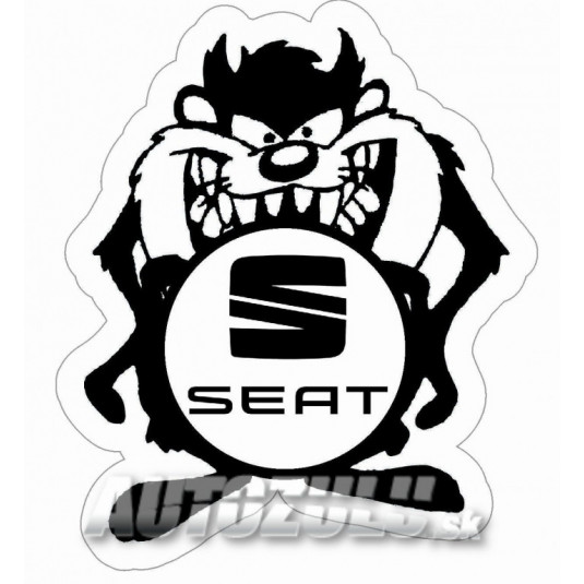 Samolepka Taz Seat s logem – dekorace pro auto