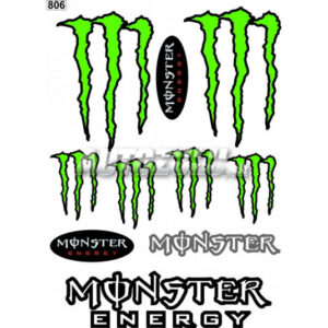Sada samolepek Monster zelená – snadné lepení