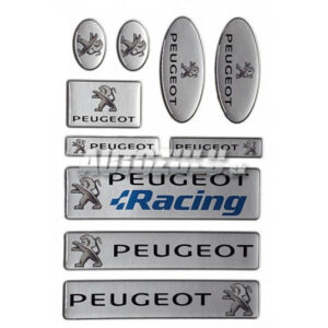 Sada 10 ks samolepek Peugeot – dekorativní pryskyřičné nálepky od AutoZulu
