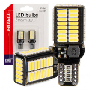Amio LED žárovky T15e W16W 54x4014 SMD CANBUS PRO – bílé 12V/24V