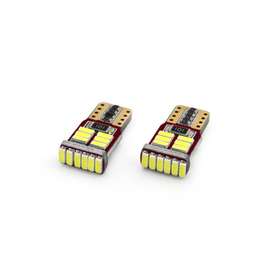 LED žárovky CANBUS 18SMD 4014 T10e (W5W) 12V – bílé světlo 5600K