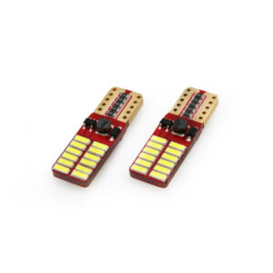 LED žárovky CANBUS T10e (W5W) 24SMD 4014 12V/24V – bílé osvětlení pro auto