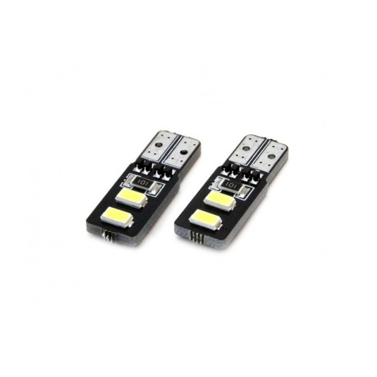 LED žárovky CANBUS T10 4SMD 5730 W5W 12V – bílé osvětlení 5600K