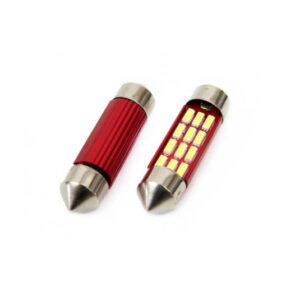 Amio LED žárovky CANBUS 12SMD 4014 36mm C5W – bílé 5600K