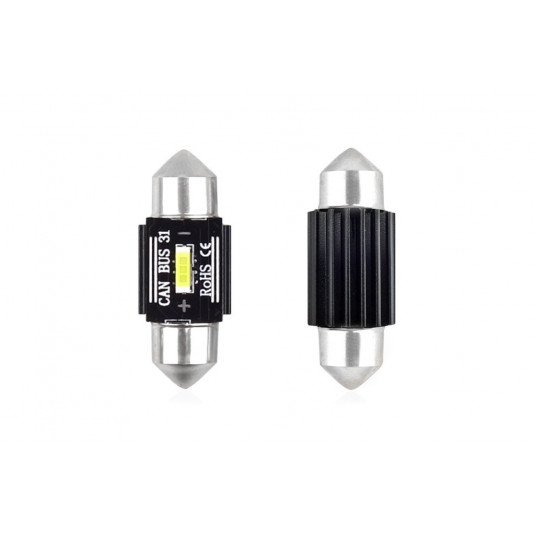 Amio LED CANBUS žárovky 1 SMD 1860 Festoon 31 mm – bílé světlo 5600 K
