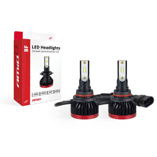 LED žárovky HB3 9005 6000K bílé 3100lm – sada 2 ks