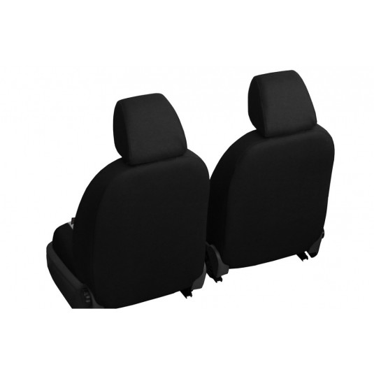 Autopotahy Exclusive Alcantara 1+1 Přední – Šedo-černé z Alcantary a Eko kůže | Pok-ter - Obrázek 2