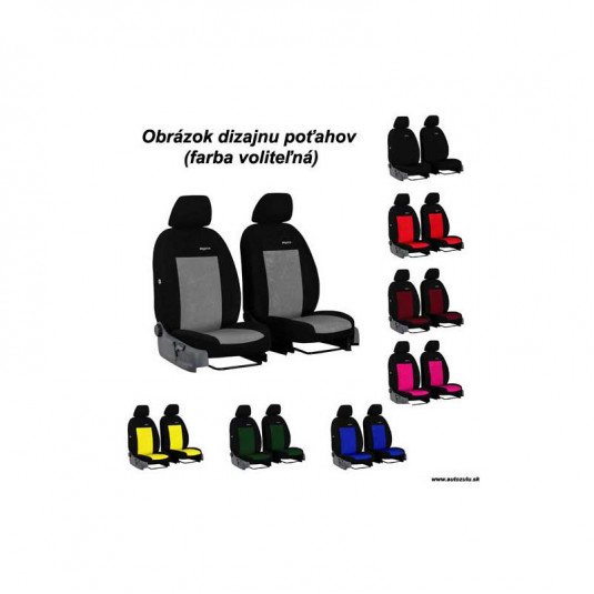 Kompletní potahy na míru pro NISSAN Interstar 1+1 III (od 2010) – Elegance z velouru od Pok-ter - Obrázek 2