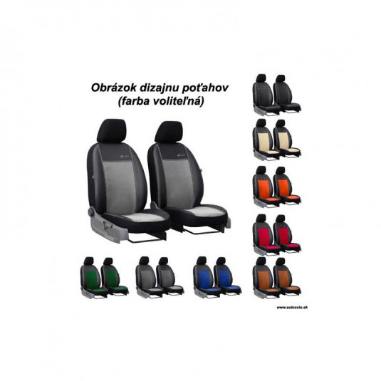 Kompletní mírové potahy PEUGEOT Traveller 1+1 (od 2016) Exclusive Alcantara – Alcantara a kůže od Pok-ter - Obrázek 2