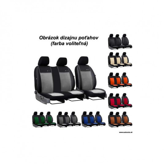 Potahy na míru pro TOYOTA Proace City 2+1 (od 2018) – Exclusive Alcantara a Eko kůže | Pok-ter - Obrázek 2