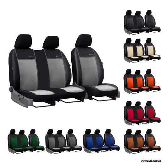 Potahy na míru pro TOYOTA Proace City 2+1 (od 2018) – Exclusive Alcantara a Eko kůže | Pok-ter