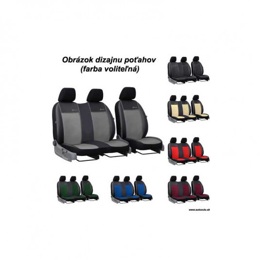 Potahy na míru pro NISSAN Interstar 2+1 II (2006–2011) – Exclusive Leather z eko kůže | Pok-ter - Obrázek 2