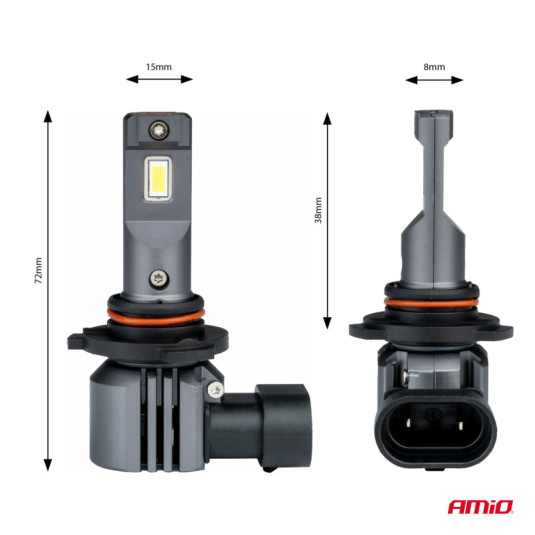 LED žárovky X4-series AVIATOR HB3 9005 HIR1 9011 H10 6500K 44W – výkonné osvětlení pro hlavní světlomety - Obrázek 3