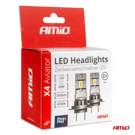 LED žárovky X4-series AVIATOR HB3 9005 HIR1 9011 H10 6500K 44W – výkonné osvětlení pro hlavní světlomety - Obrázek 5