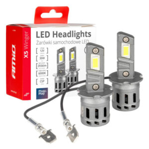 LED žárovky H3 X5-series 6000K 30W – výkonné osvětlení pro Winger s CANBUS