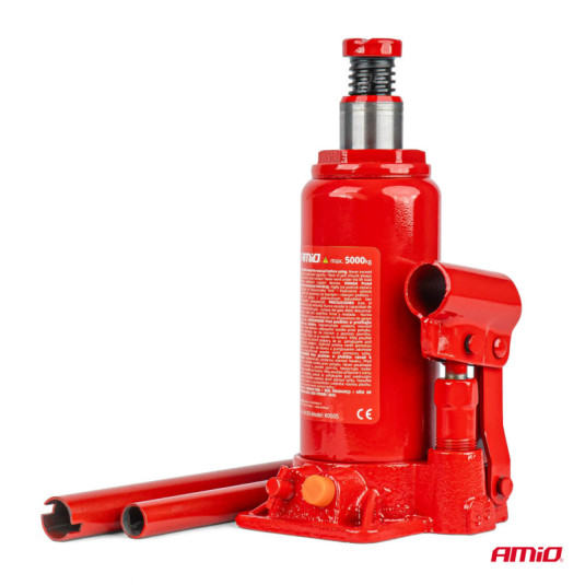 Hydraulický piestový zdvihák 5T s PVC boxem – robustní zvedák 195–380 mm - Obrázek 2