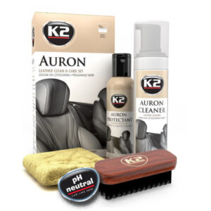 K2 Auron 200ml – sada na čištění a péči o kožený interiér automobilu