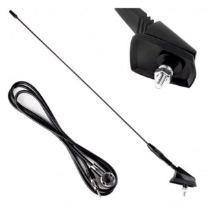 Amio Autoanténa 41 cm s 5mm závitem ANT01 – náhrada pro spolehlivý rádiový příjem