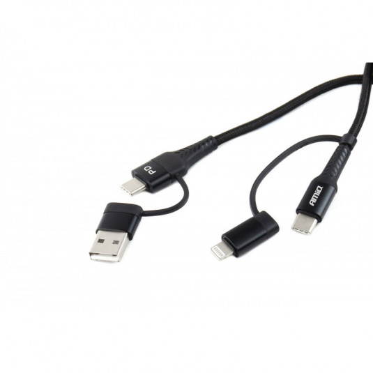 Multikabel USB C a Lightning 100 cm – Nabíjení a synchronizace pro více zařízení | Amio FullLINK UC-15 - Obrázek 2