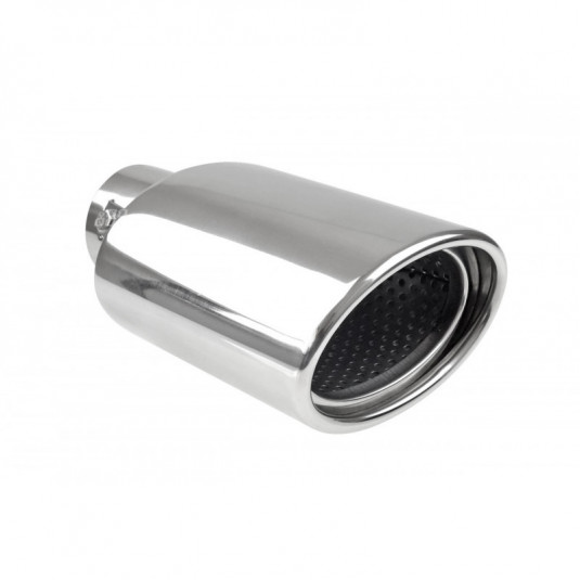 Koncovka výfuku do 50 mm – chromovaná nerezová