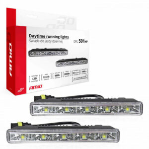 Amio LED Denní Svícení DRL 501HP – Silné a Stylové Řešení pro Vyšší Viditelnost