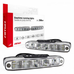 Amio DRL 506HP LED denní světla – krátký model pro oblé i ploché nárazníky