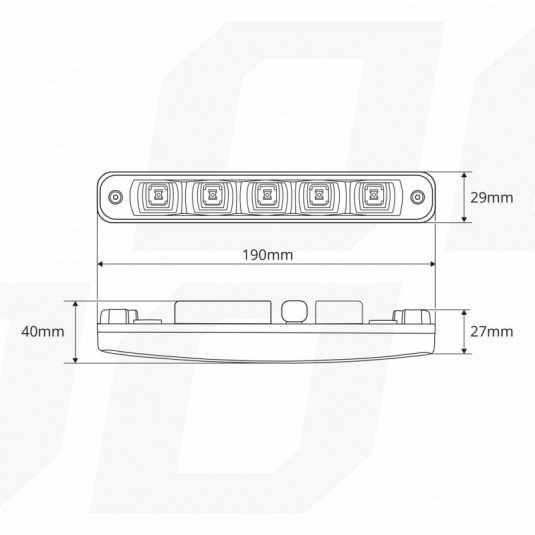 Amio DRL 507HP LED denní světla – univerzální design pro snadnou montáž - Obrázek 5