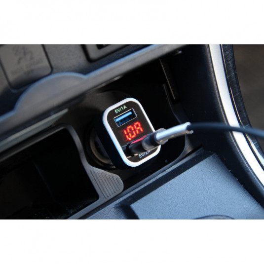 Amio TEST-04 – Autonabíječka s 2x USB a voltmetrem pro 12V a 24V palubní síť - Obrázek 4