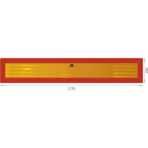 Reflexní tabule TW-P1 RR* 101-01W-69 30x40 cm – zvyšte viditelnost při odtahu vozidla | Amio
