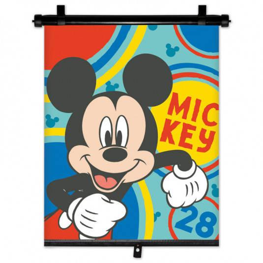 Sluneční roleta 36x45 cm s motivem Mickey – ochrana před sluncem pro děti v autě