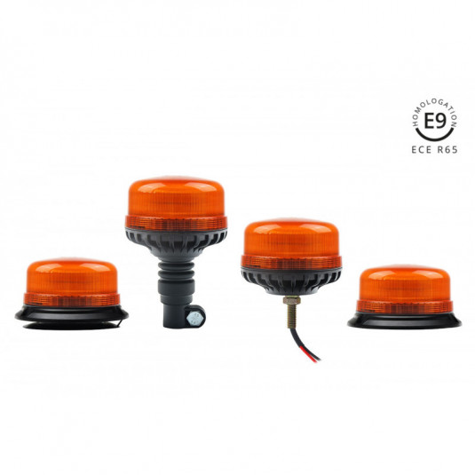 Výstražný maják Amio W03SB 36LED 12/24V – R65 R10, IP56, montáž na jeden šroub - Obrázek 5