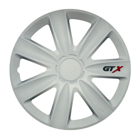 Puklice GTX Carbon White 16 palců – odolné a stylové poklice z ABS plastu | Versaco