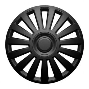 Puklice 14 palců Luxury Black – ABS plast