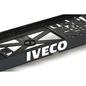 3D podložka pod SPZ s logem IVECO – exkluzivní chromový design