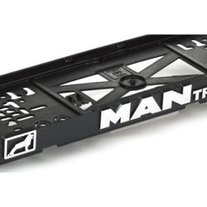 3D Podložka pod SPZ s logem MAN – Chromový design