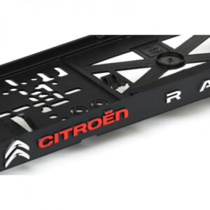 3D podložka pod SPZ CITROËN RACING – exkluzivní design s chromovým nápisem