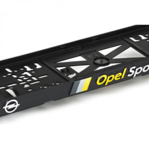 3D Podložka pod SPZ OPEL SPORT – Chromový design