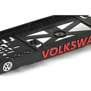 3D Podložka pod SPZ VOLKSWAGEN červená – exkluzivní design a ochrana SPZ
